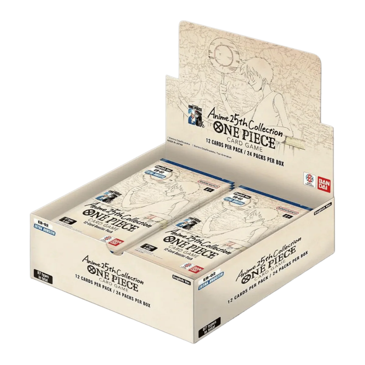 One Piece Card Game – Anime 25th Collection EB-02 Booster Box – English