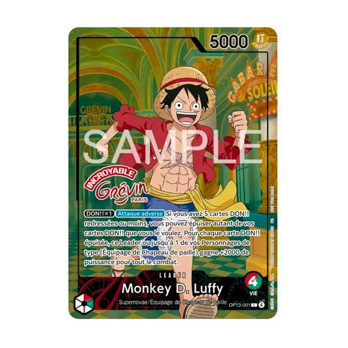 One Piece Card Game – Grévin Paris Monkey D. Luffy Exclusive Promo Card – French